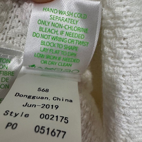 Lilly Pulitzer Tatum Fringe Cardigan Sweater White Open XL - Picture 9 of 10